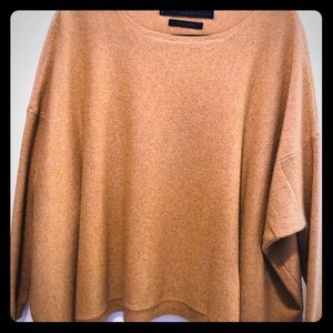 Tan baggy wool sweater